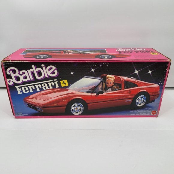 Vintage 1987 Mattel Barbie Red Ferrari with Original Box Mattel 3136 - Picture 14 of 15